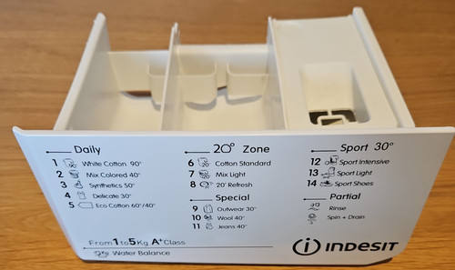 Indesit iwsc51051 dispenser - indesit,